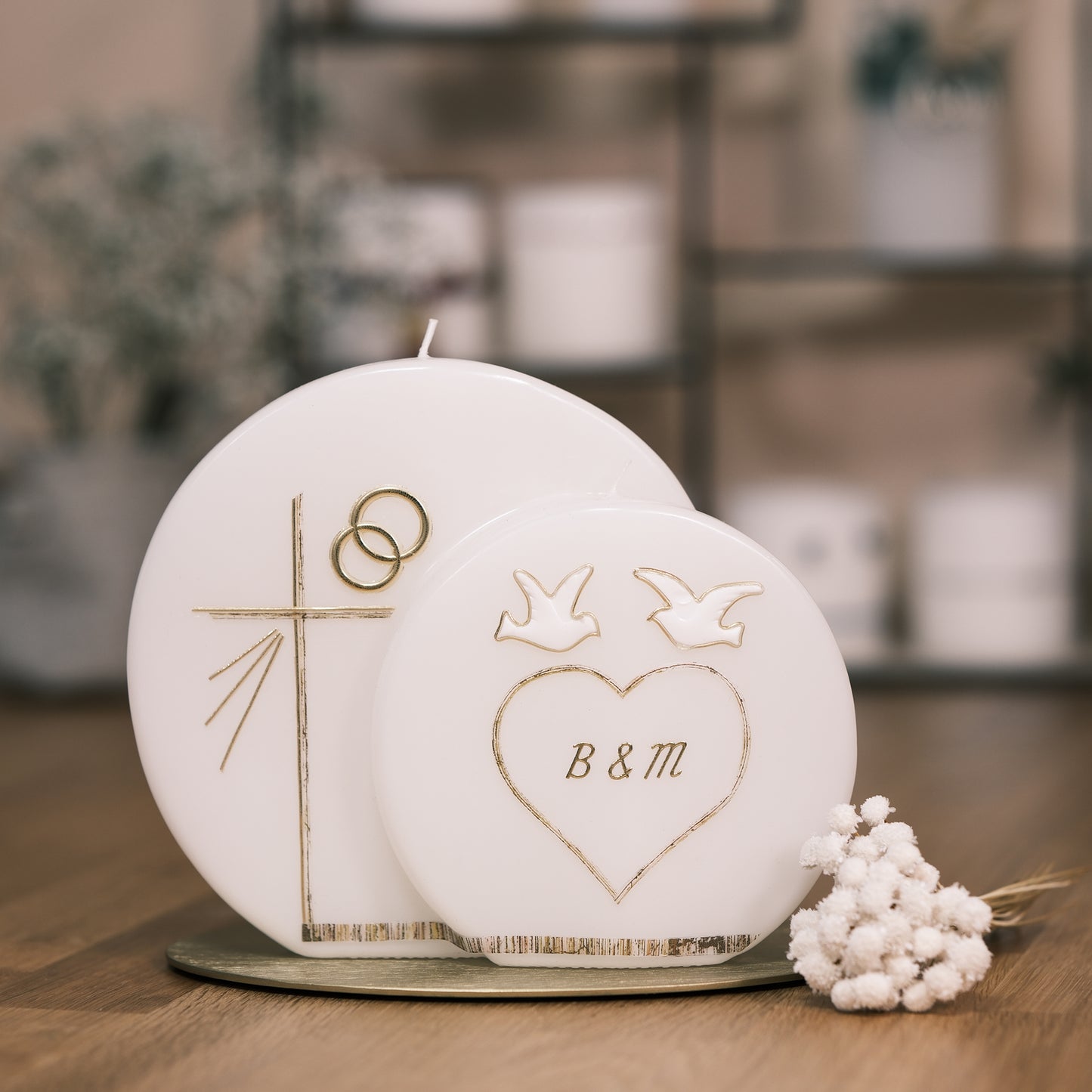 Hochzeitskerze "Bettina & Martin"