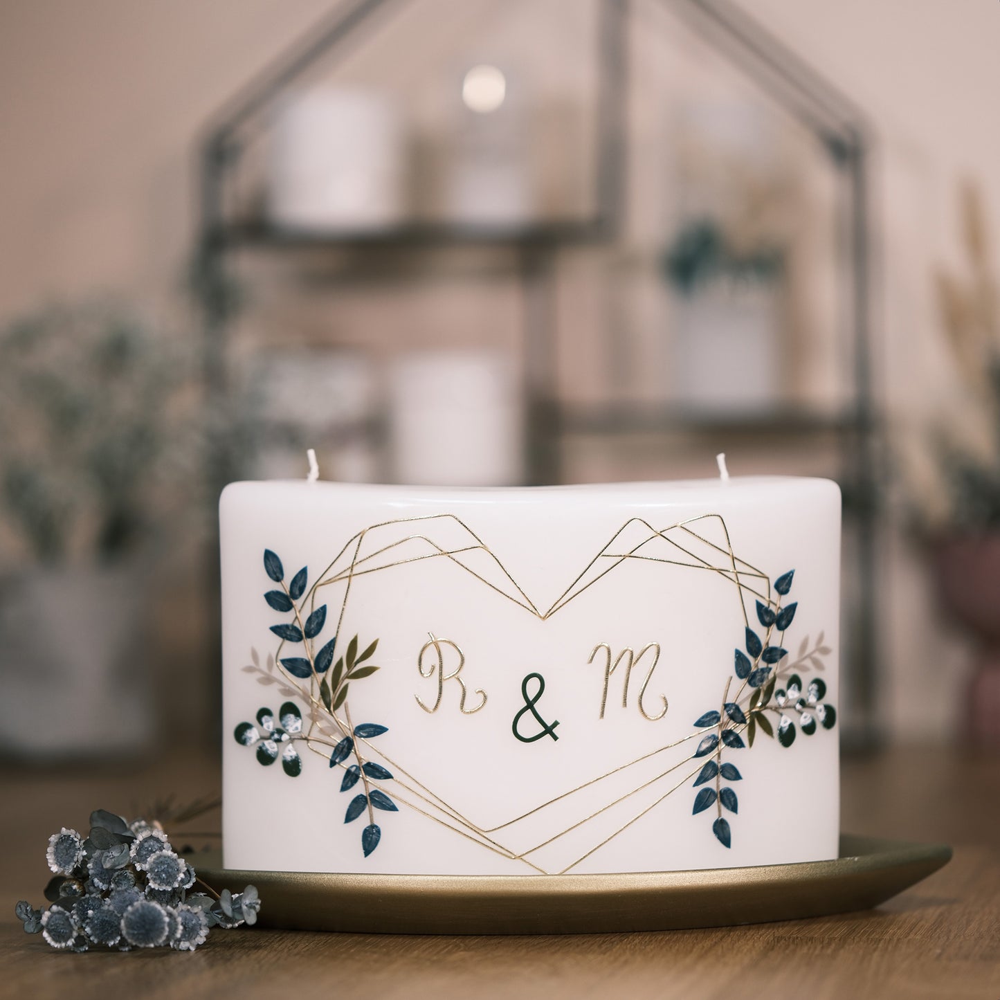 Hochzeitskerze Romana & Martin - Rosis Kerzen