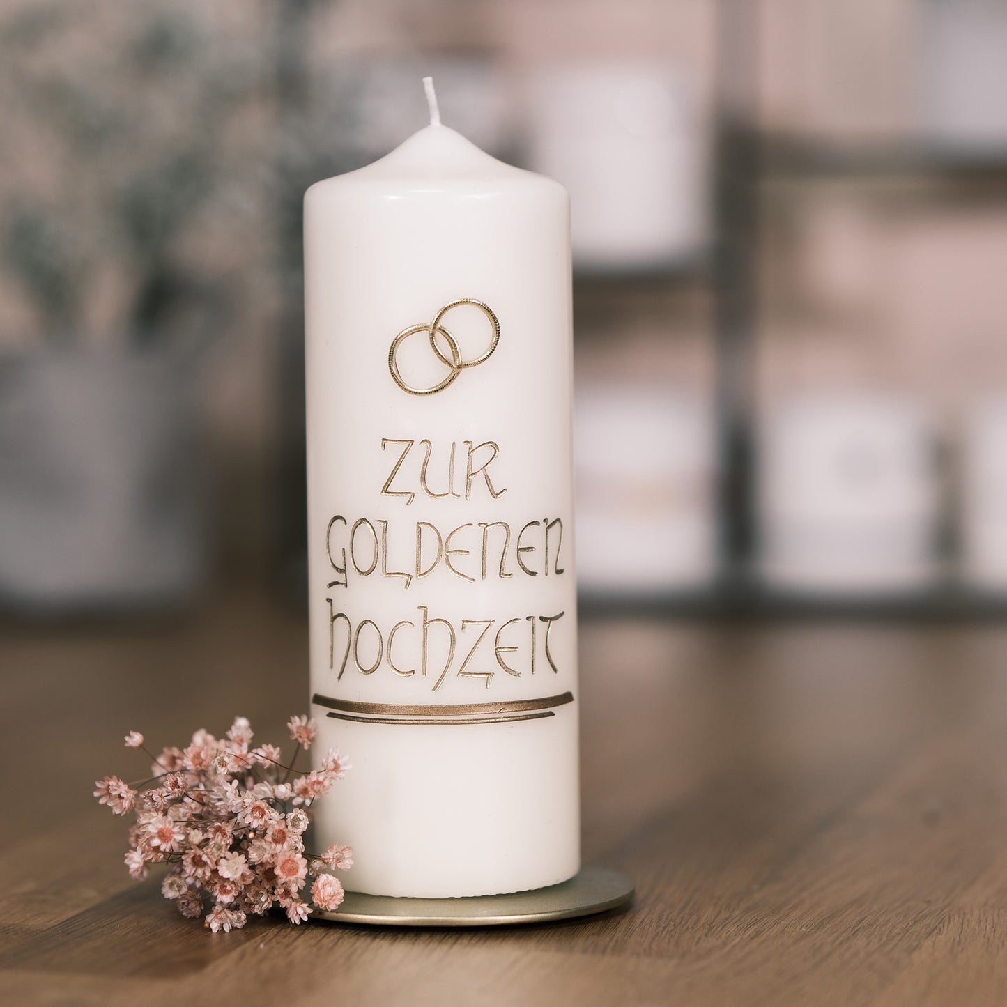 Hochzeitskerze "Zur goldenen Hochzeit" 2