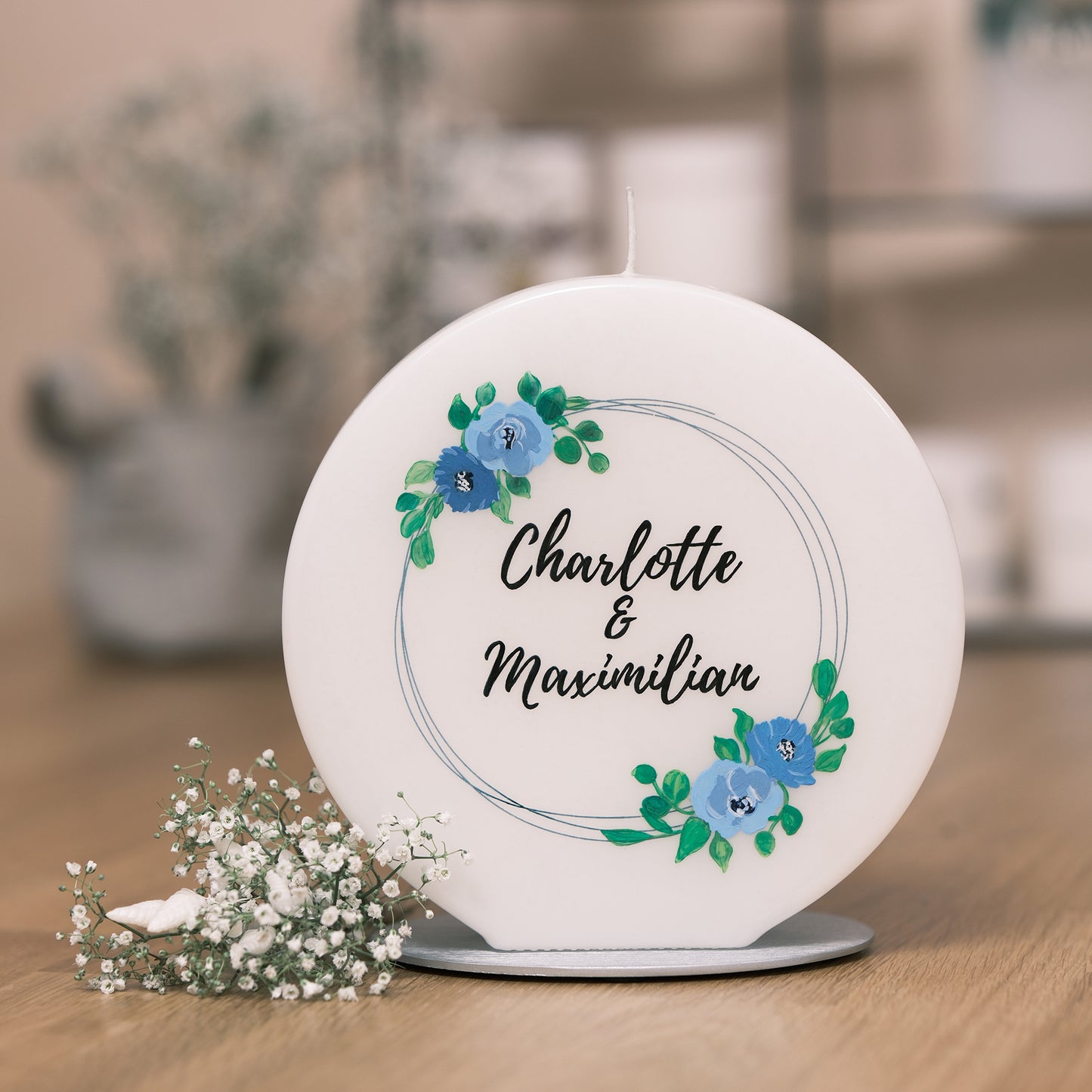 Hochzeitskerze Charlotte und Maximilian - Rosis Kerzen
