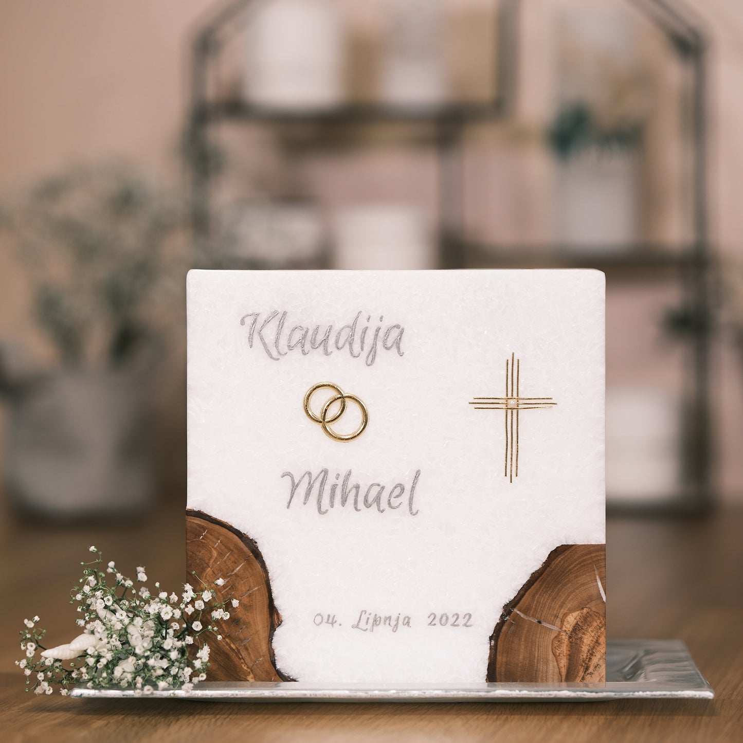Hochzeitskerze Klaudija & Mihael