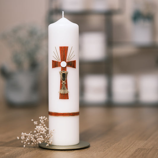 Kommunionkerze Florian - Rosis Kerzen rot