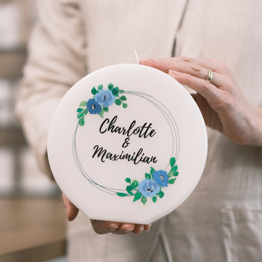 Hochzeitskerze Charlotte und Maximilian - Rosis Kerzen