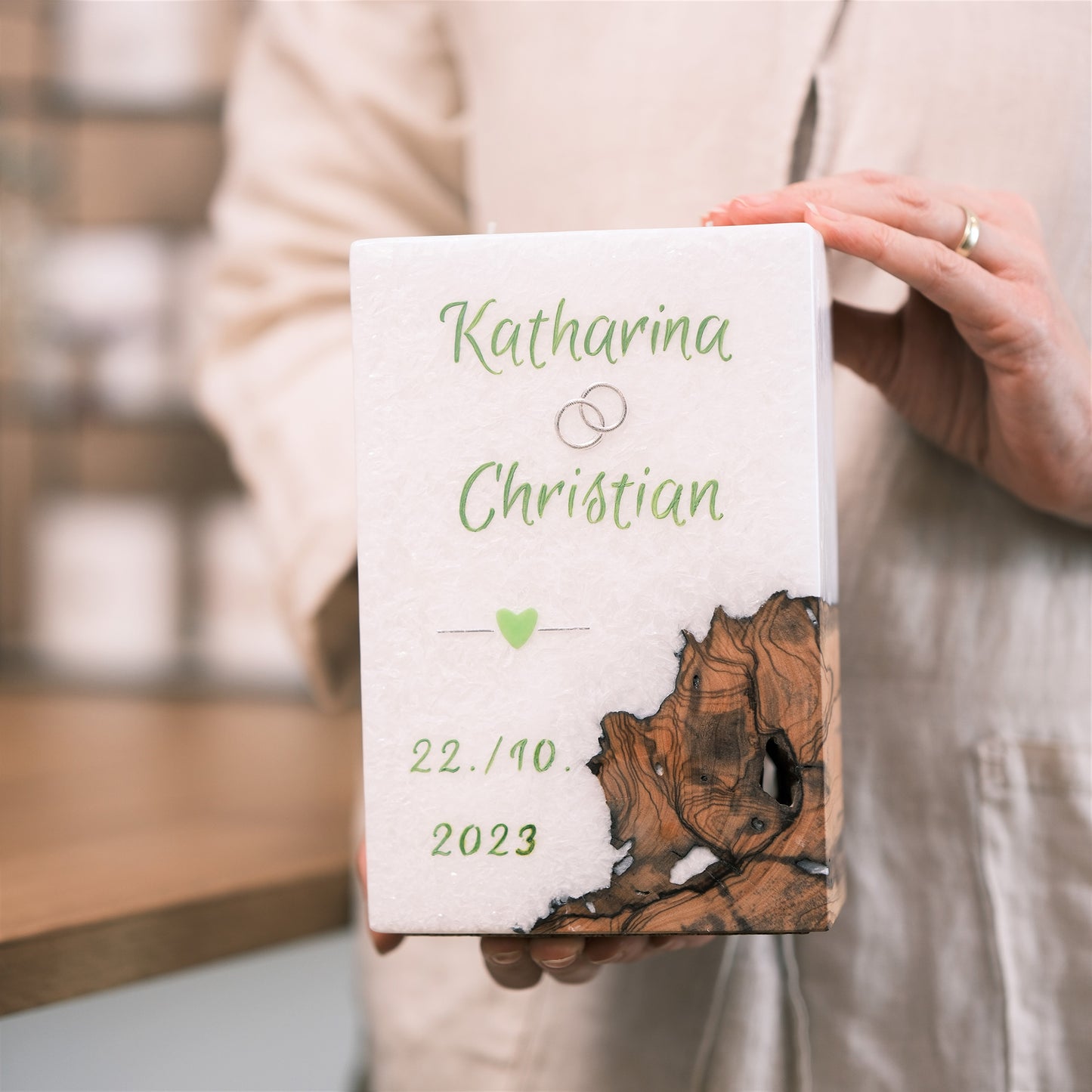 Hochzeitskerze Katharina & Christian