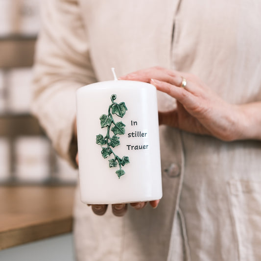 Trauerkerze "In Stiller Trauer" - Rosis Kerzen