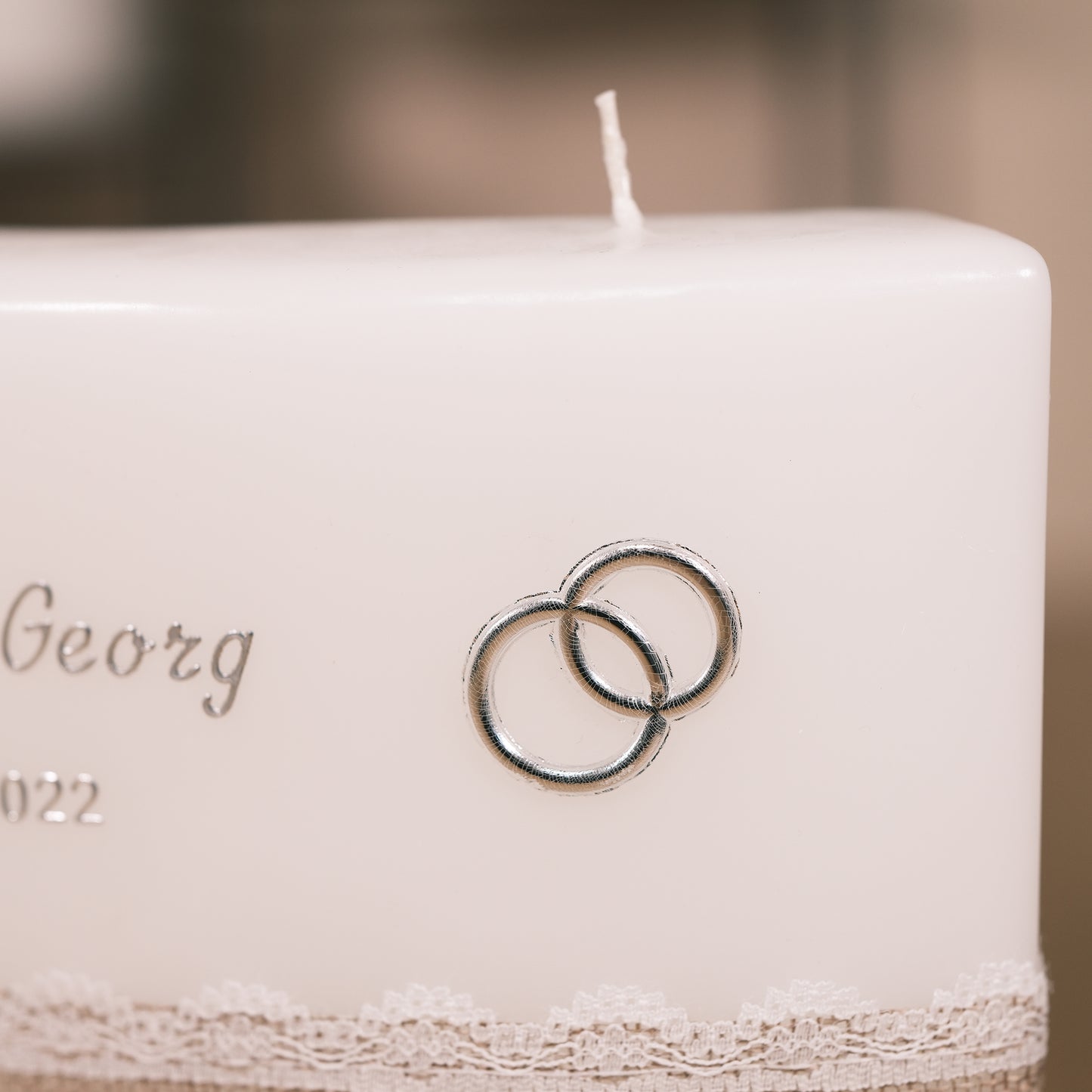 Hochzeitskerze Doris & Georg - Rosis Kerzen