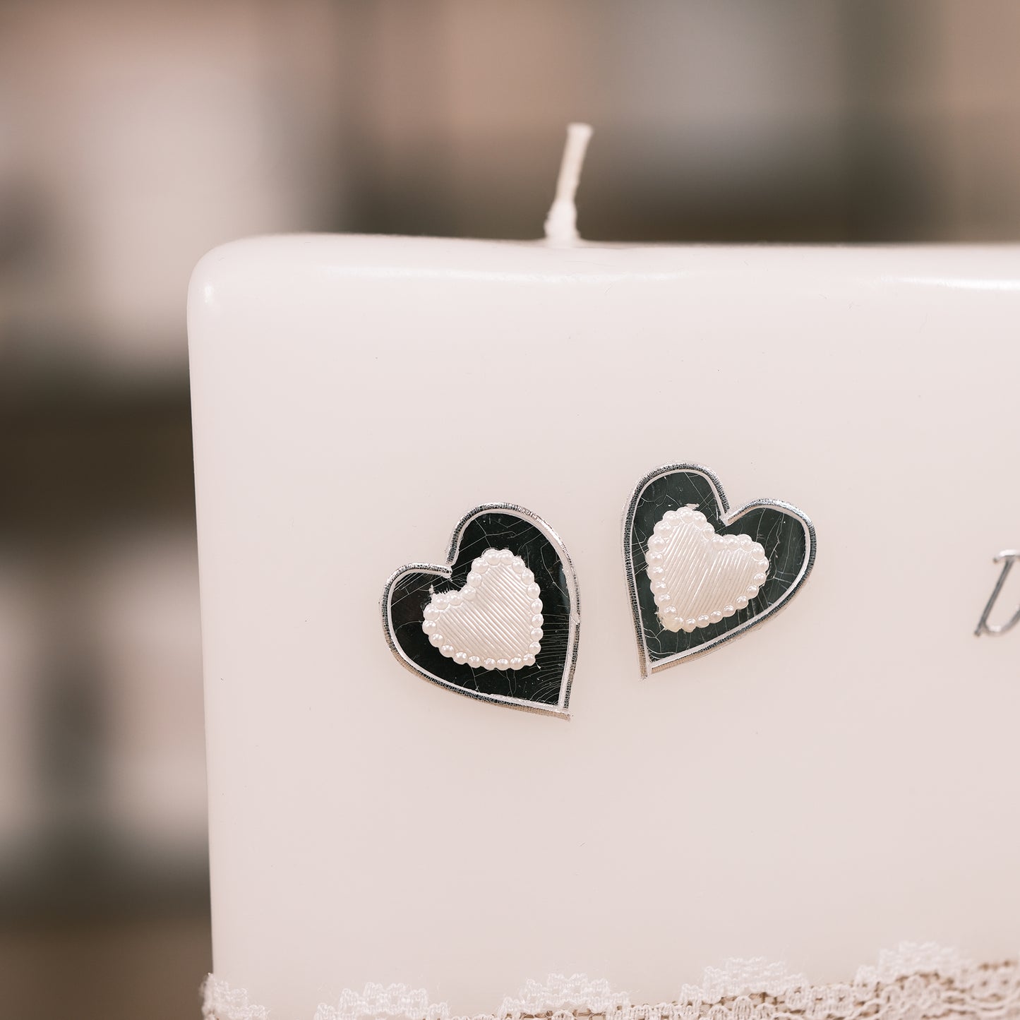 Hochzeitskerze Doris & Georg - Rosis Kerzen