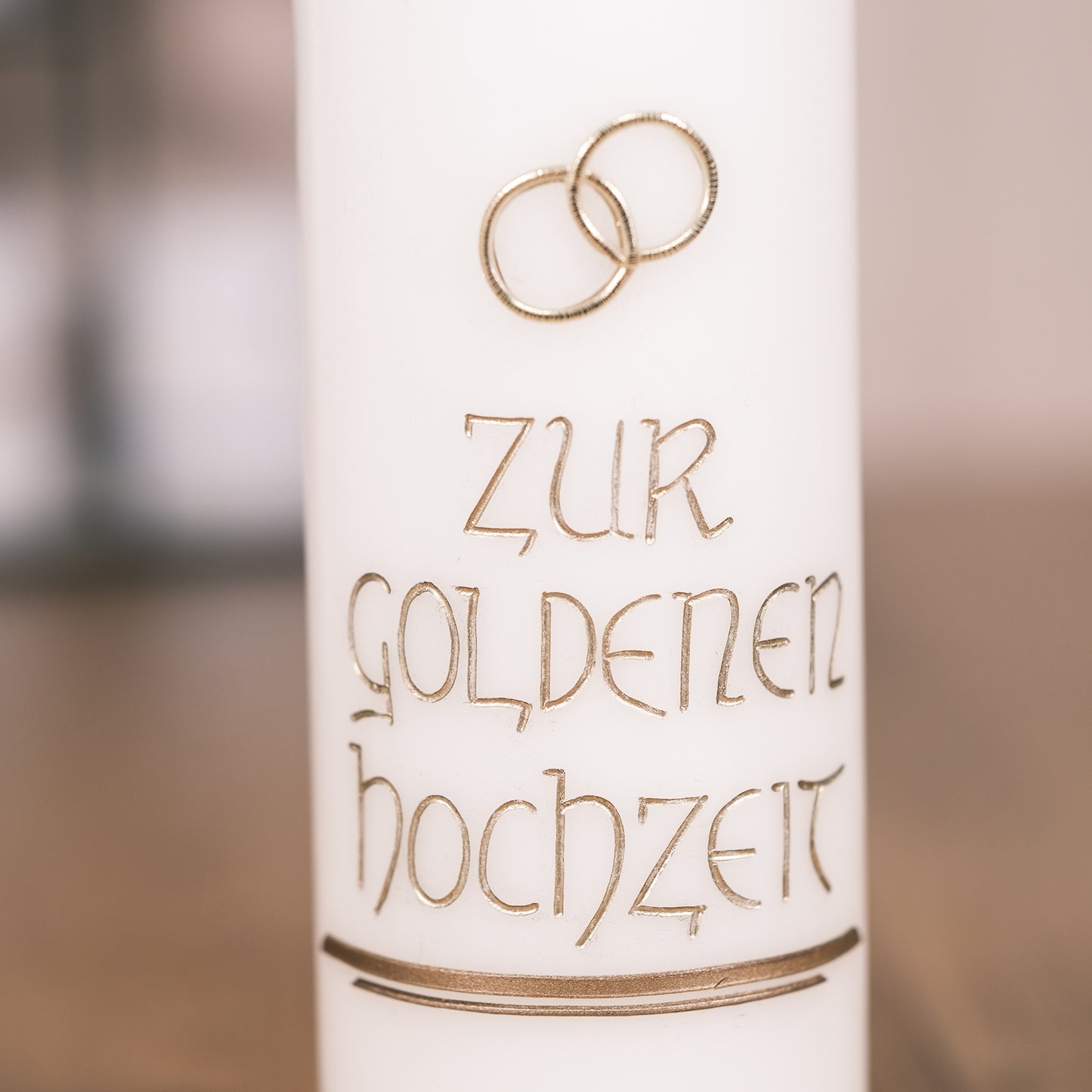 Hochzeitskerze Zur goldenen Hochzeit 2 - Rosis Kerzen