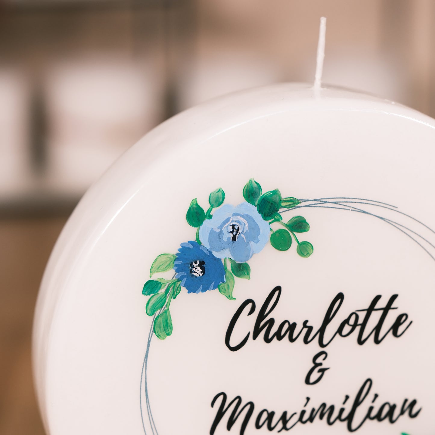 Hochzeitskerze Charlotte und Maximilian - Rosis Kerzen