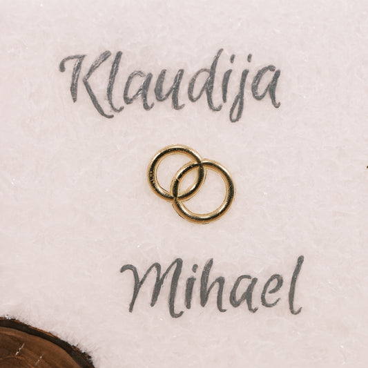 Hochzeitskerze Klaudija & Mihael - Rosis Kerzen