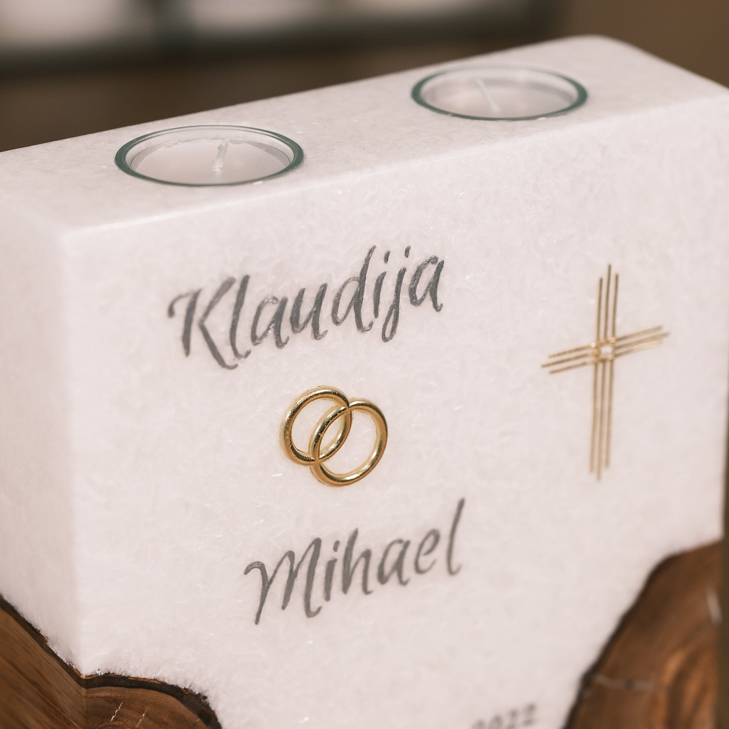 Hochzeitskerze Klaudija & Mihael