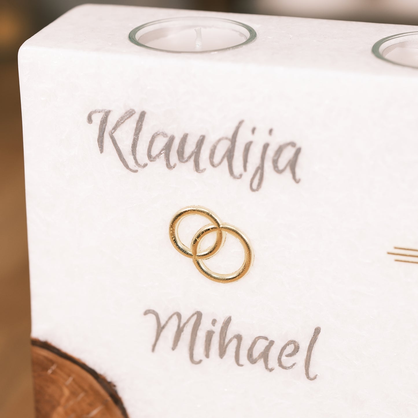 Hochzeitskerze Klaudija & Mihael