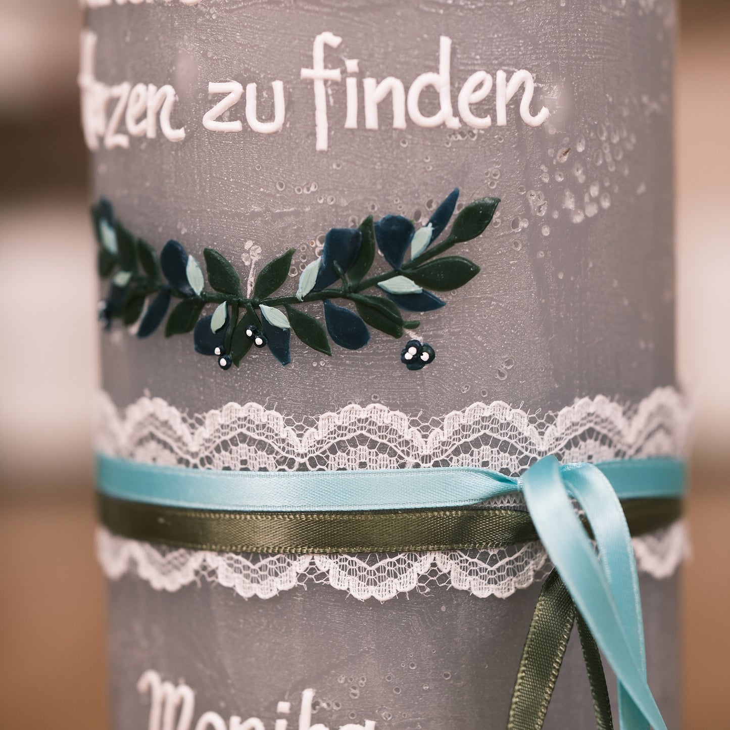 Hochzeitskerze Monika & Moritz - Rosis Kerzen