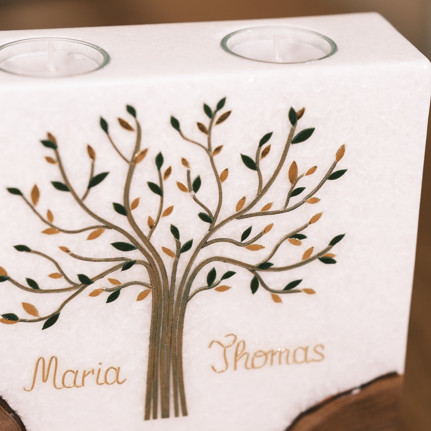 Hochzeitskerze Maria und Thomas - Rosis Kerzen