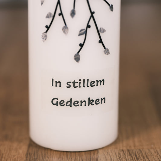 Trauerkerze "In stillem Gedenken" - Rosis Kerzen