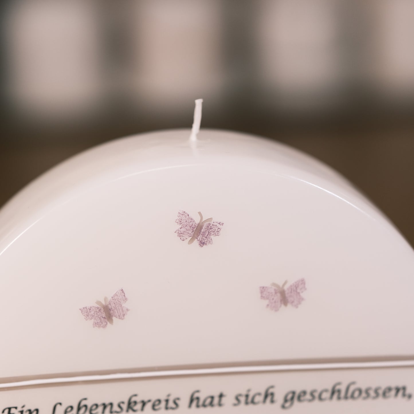 Trauerkerze "Was bleibt ist die Erinnerung"