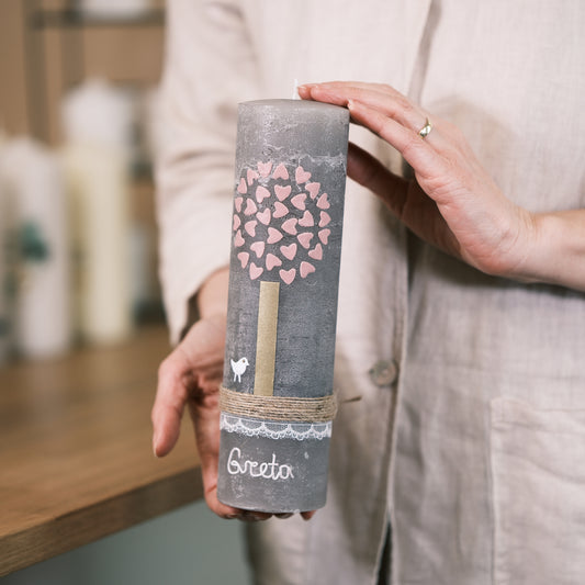 Taufkerze Greta - Rosis Kerzen