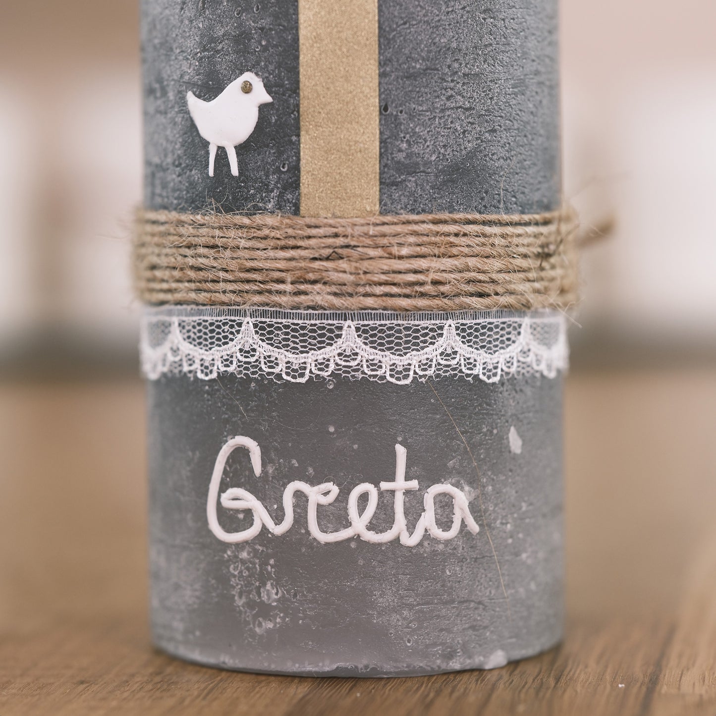 Taufkerze Greta - Rosis Kerzen