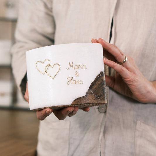 Hochzeitskerze Maria & Hans - Rosis Kerzen