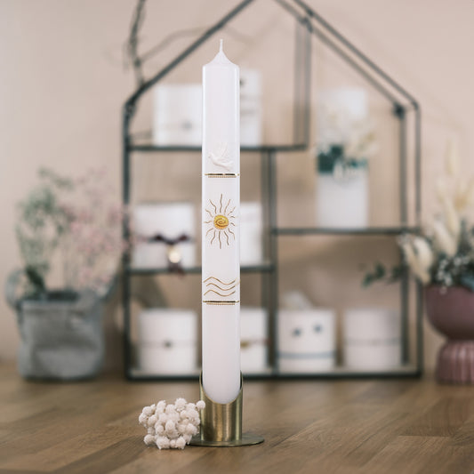 Taufkerze Maria - Rosis Kerzen Altarkerze 400/40 mm