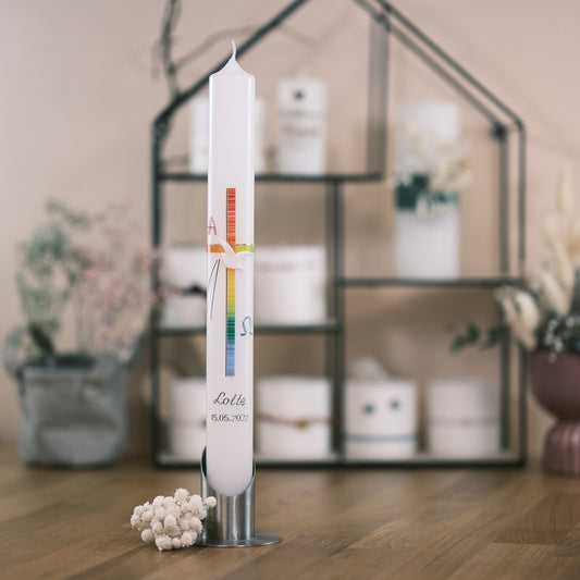 Kommunionkerze Lotte - Rosis Kerzen Altarkerze 400/40 mm