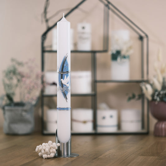 Taufkerze Konstantin - Rosis Kerzen Altarkerze 400/40mm