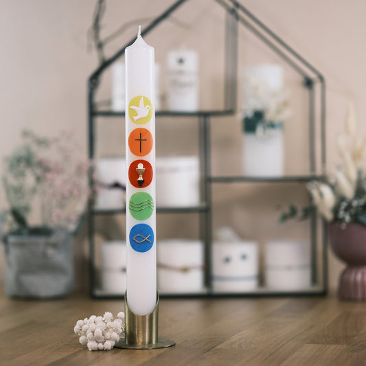 Kommunionkerze Noel - Rosis Kerzen Altarkerze 400/40 mm