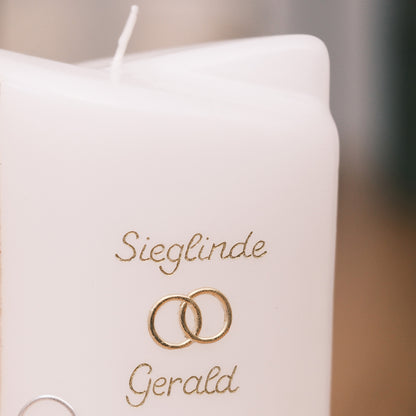 Hochzeitskerze Sieglinde & Gerald