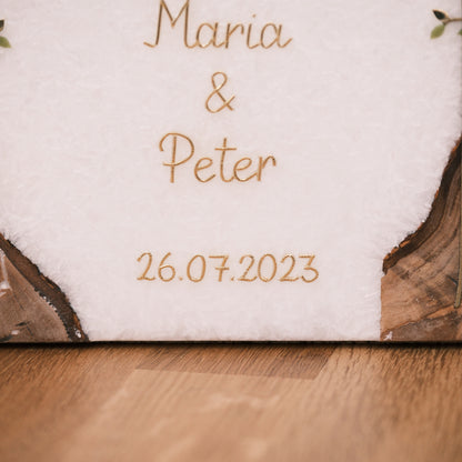 Hochzeitskerze Maria & Peter