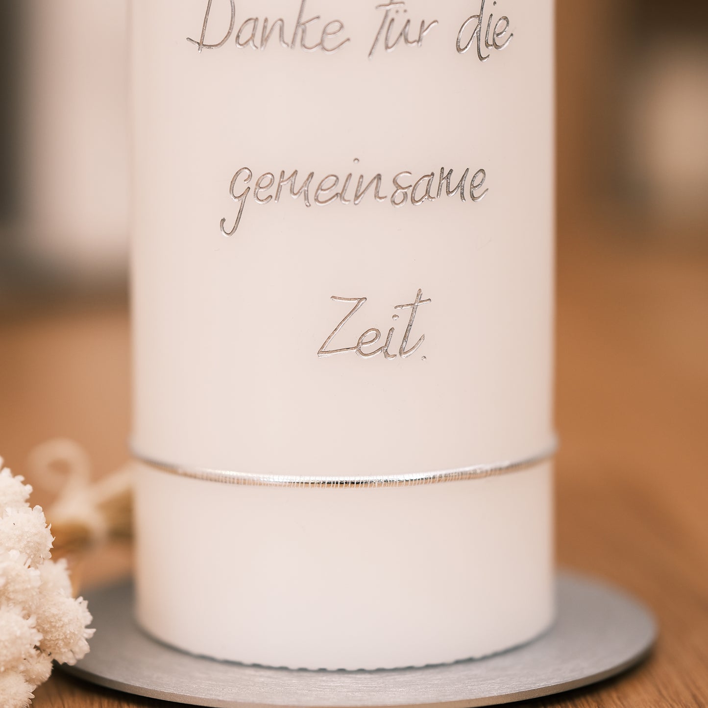 Trauerkerze "Danke für die gemeinsame Zeit"