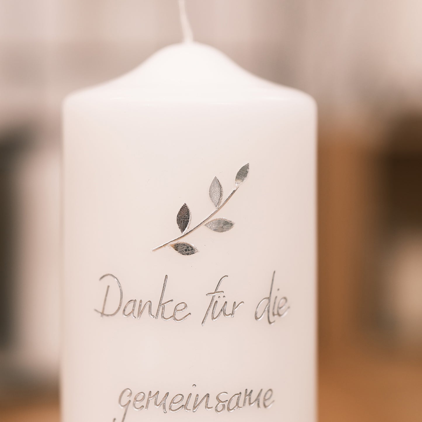 Trauerkerze "Danke für die gemeinsame Zeit"