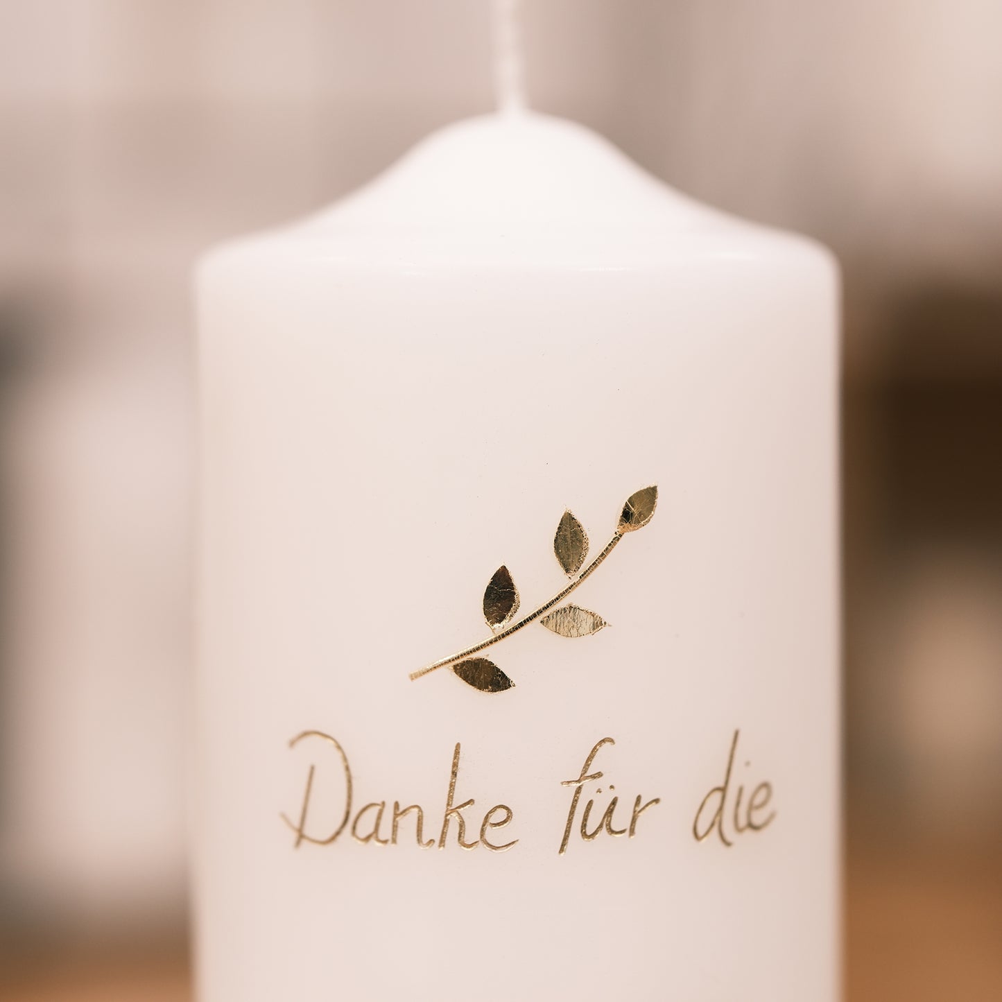 Trauerkerze "Danke für die gemeinsame Zeit"