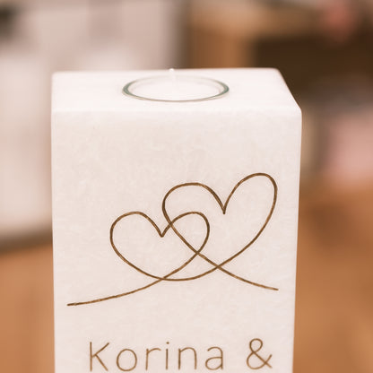 Hochzeitskerze Korina & Alfredo - Rosis Kerzen