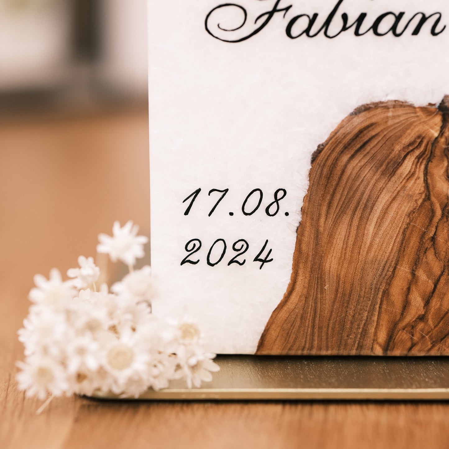 Hochzeitskerze Sophie & Fabian - Rosis Kerzen