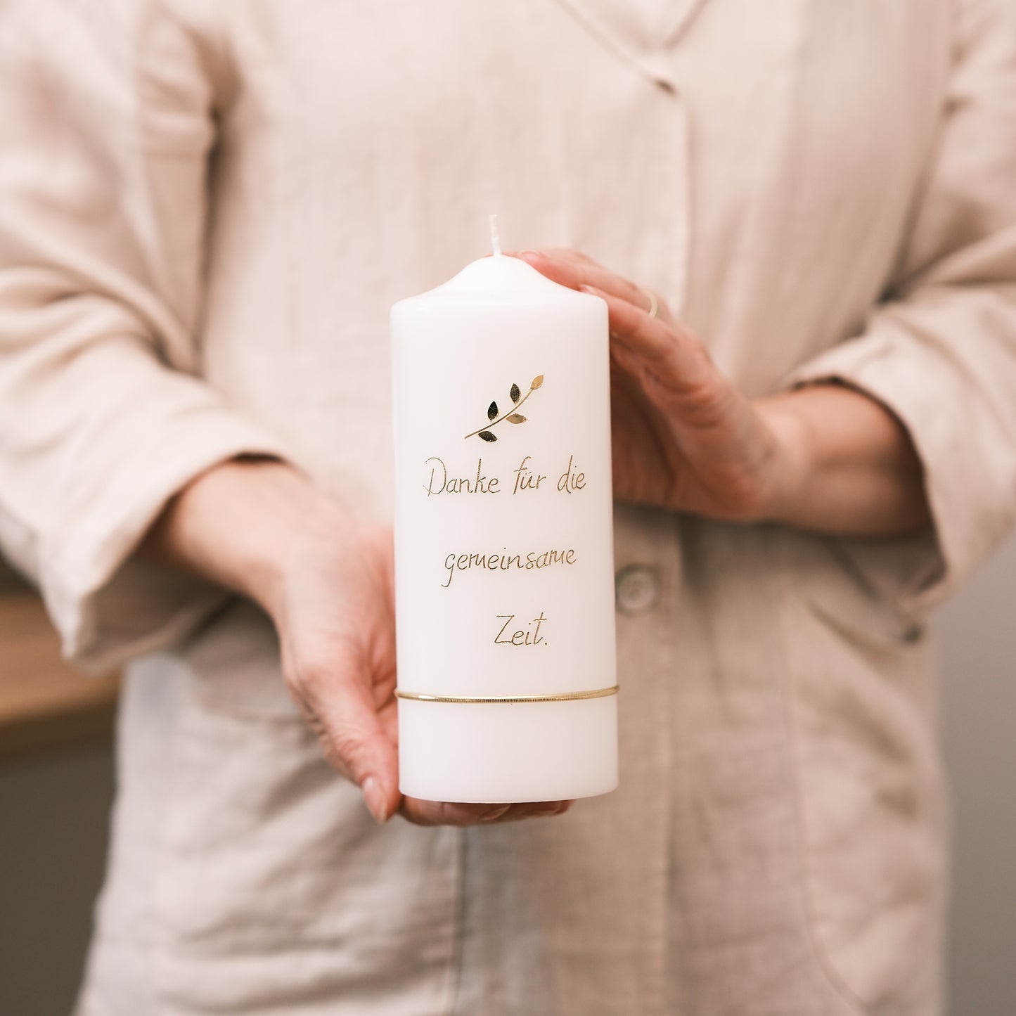 Trauerkerze "Danke für die gemeinsame Zeit"