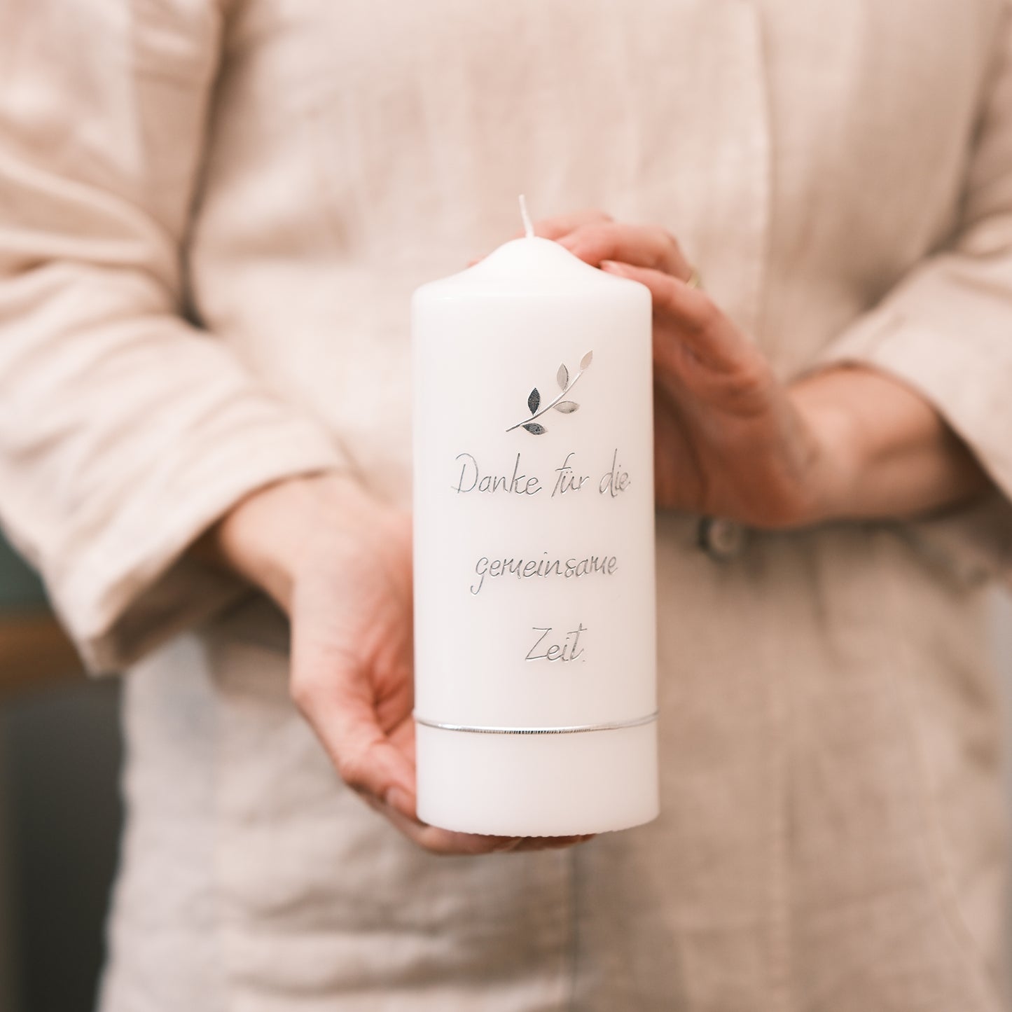 Trauerkerze "Danke für die gemeinsame Zeit"