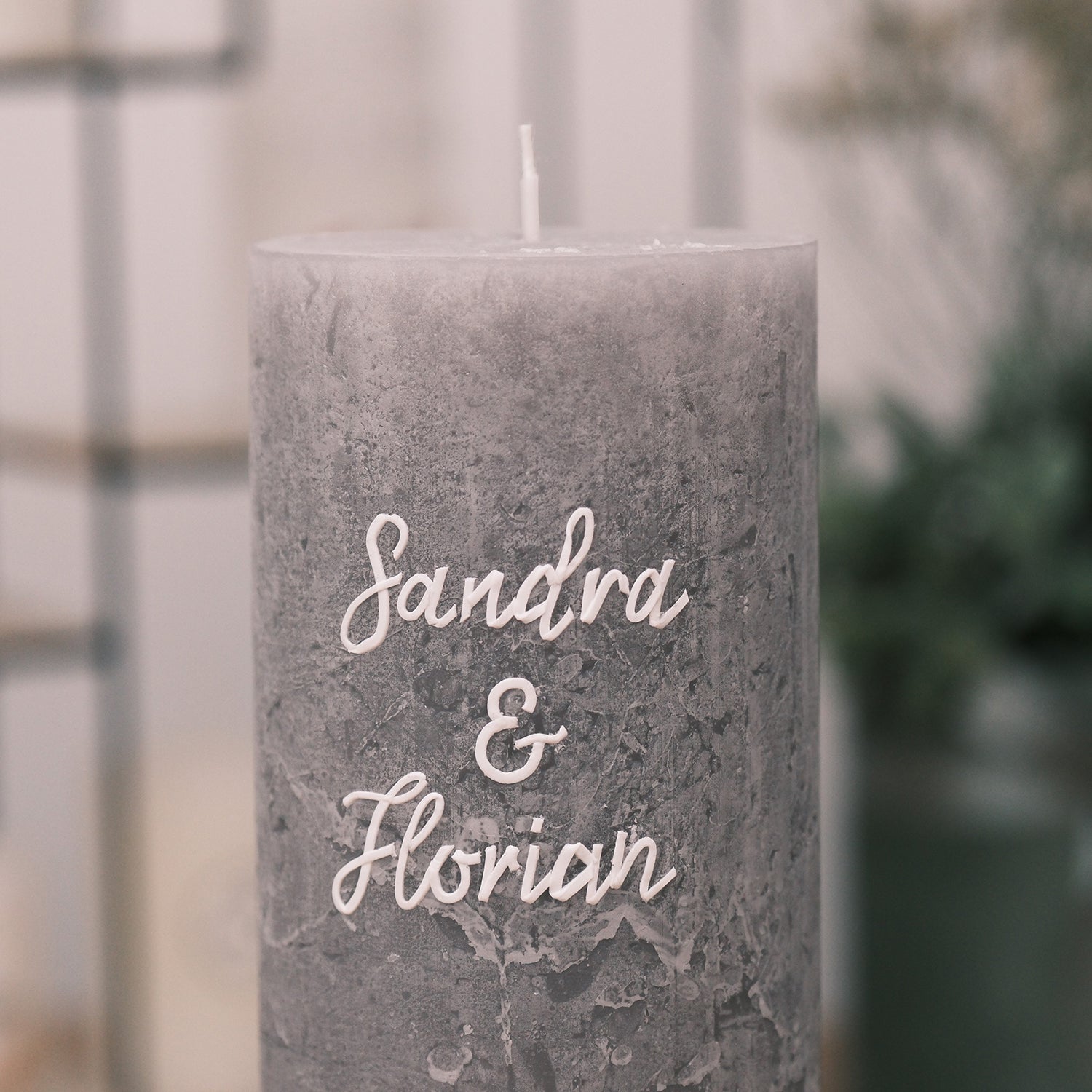 Hochzeitskerze Sandra & Florian - Rosis Kerzen