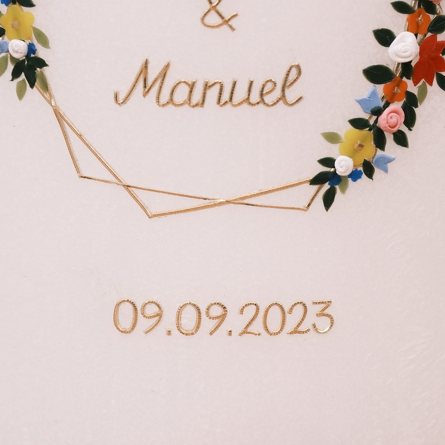 Hochzeitskerze Sophie & Manuel