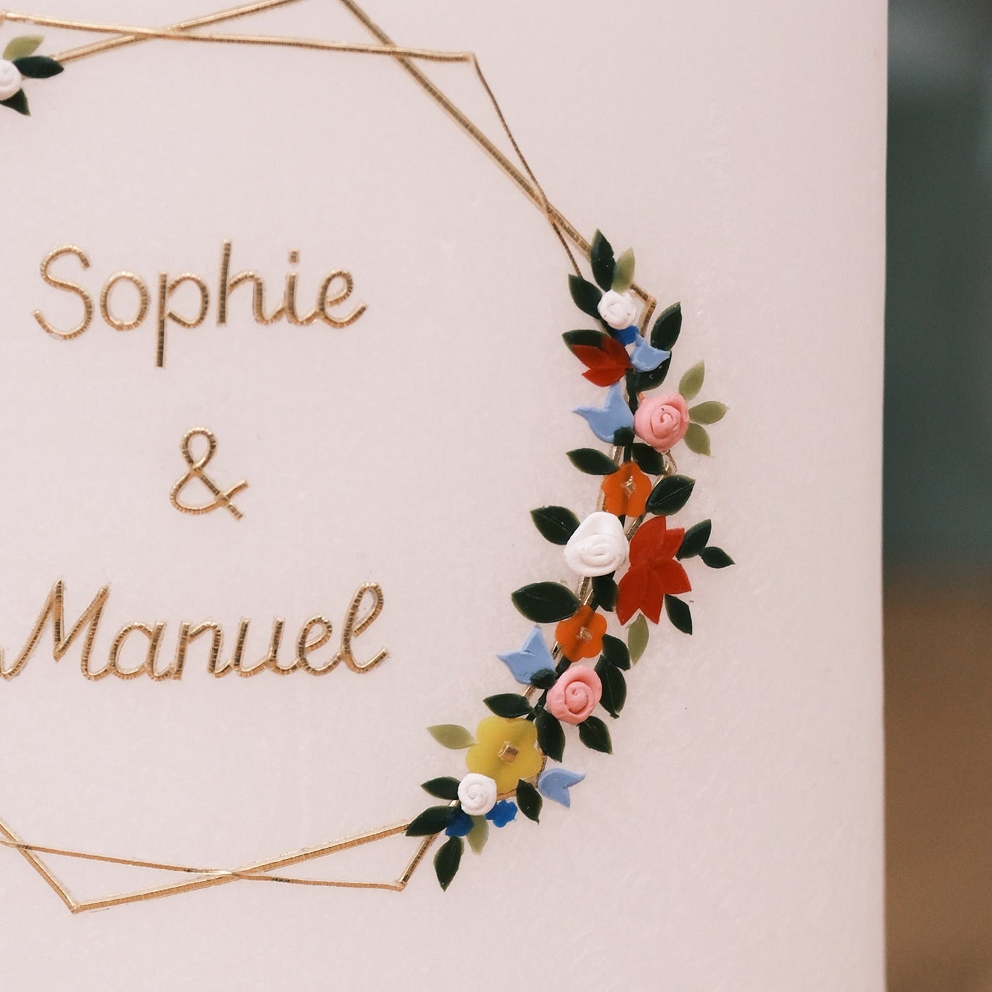 Hochzeitskerze Sophie & Manuel