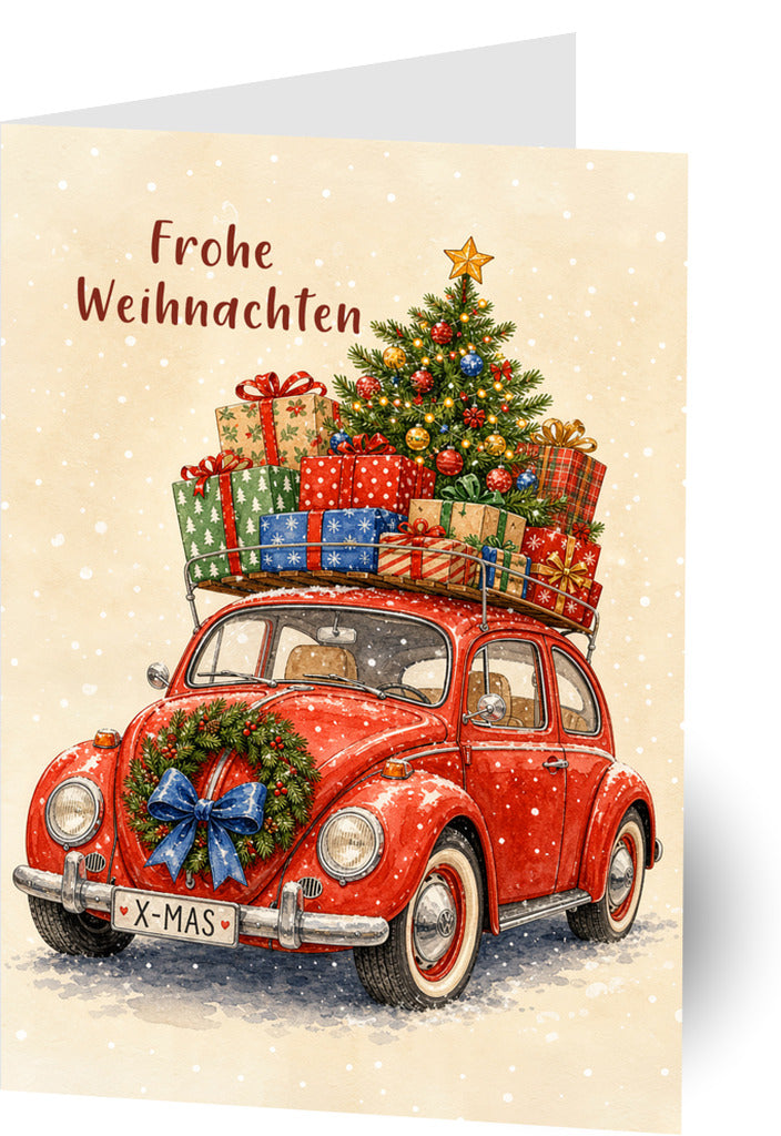 Doppelkarte Frohe Weihnachten