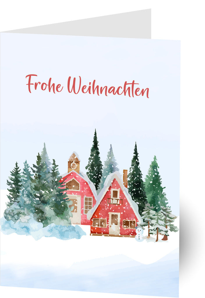 Doppelkarte Frohe Weihnachten