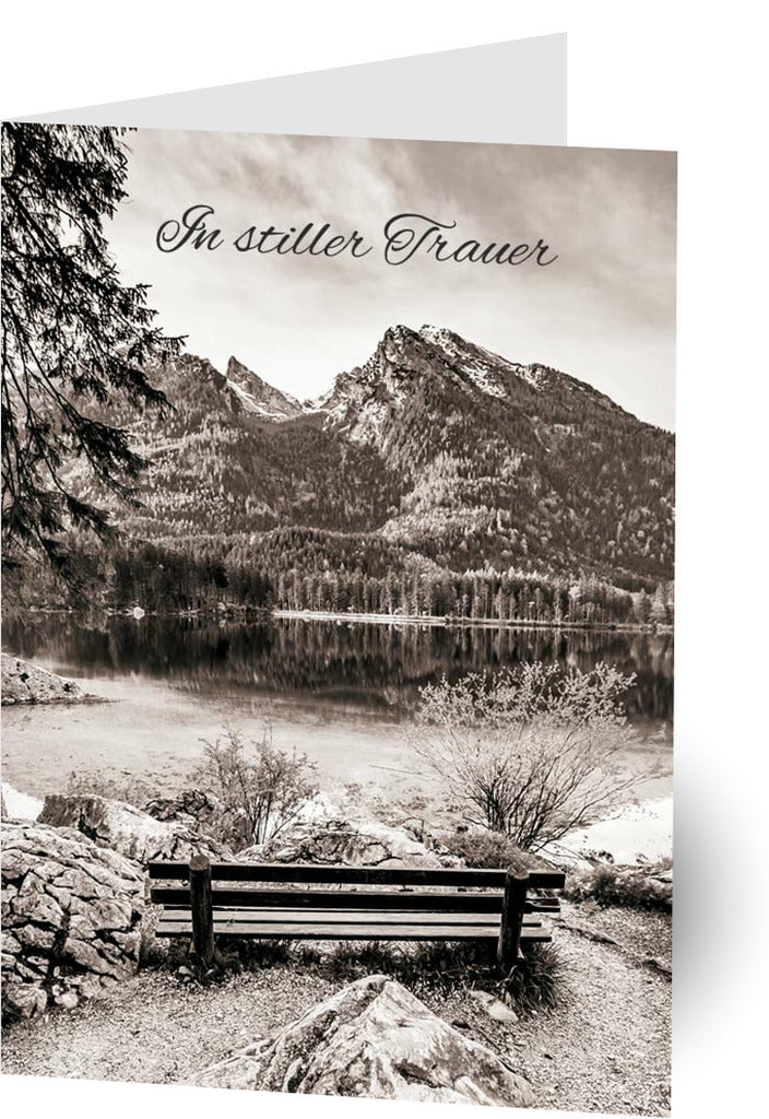 Doppelkarte In stiller Trauer