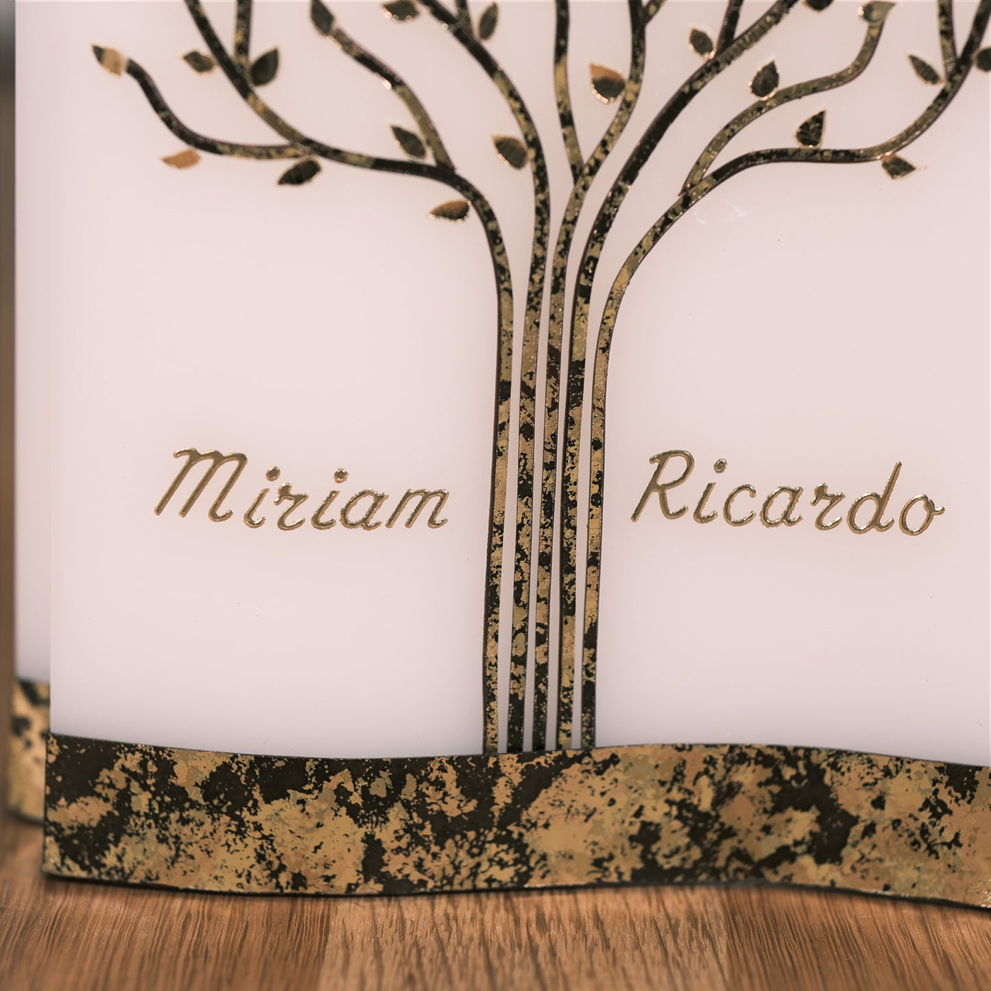 Hochzeitskerze Miriam & Ricardo