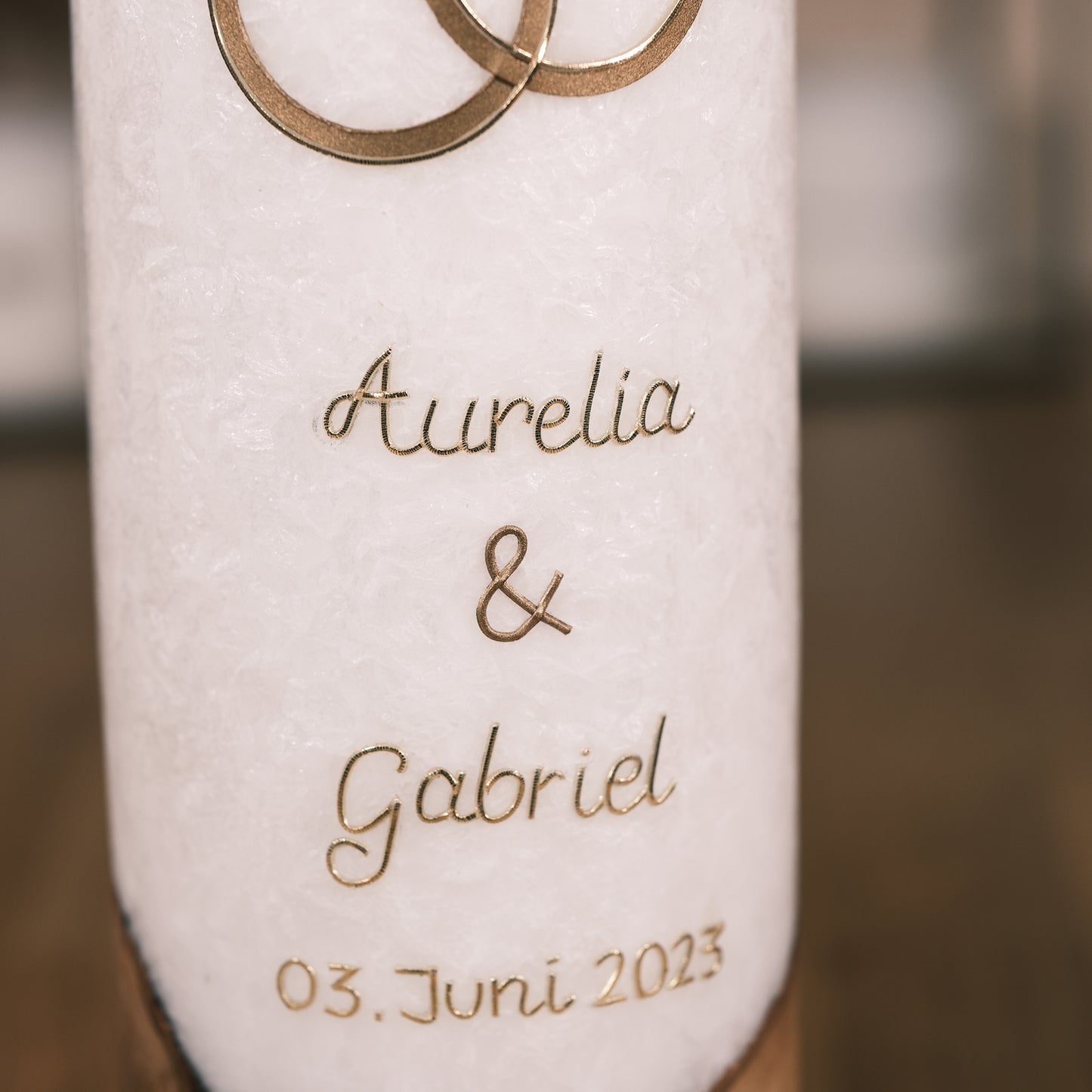 Hochzeitskerze Aurelia & Gabriel