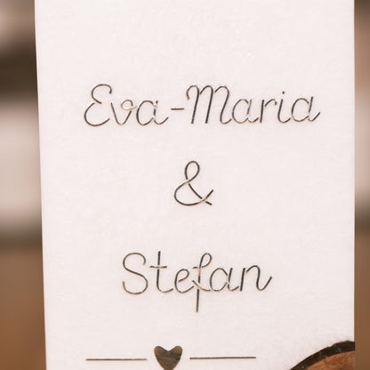 Hochzeitskerze Eva-Maria & Stefan