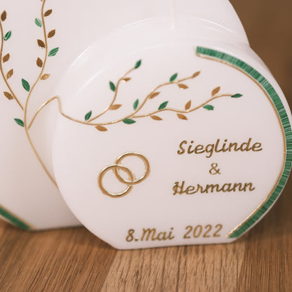 Hochzeitskerze "Sieglinde & Hermann"